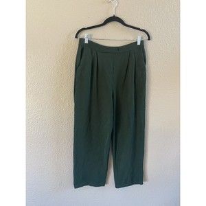 St. John Collection by Marie Gray Pants 8 Dark Green Santana Knit Pull On